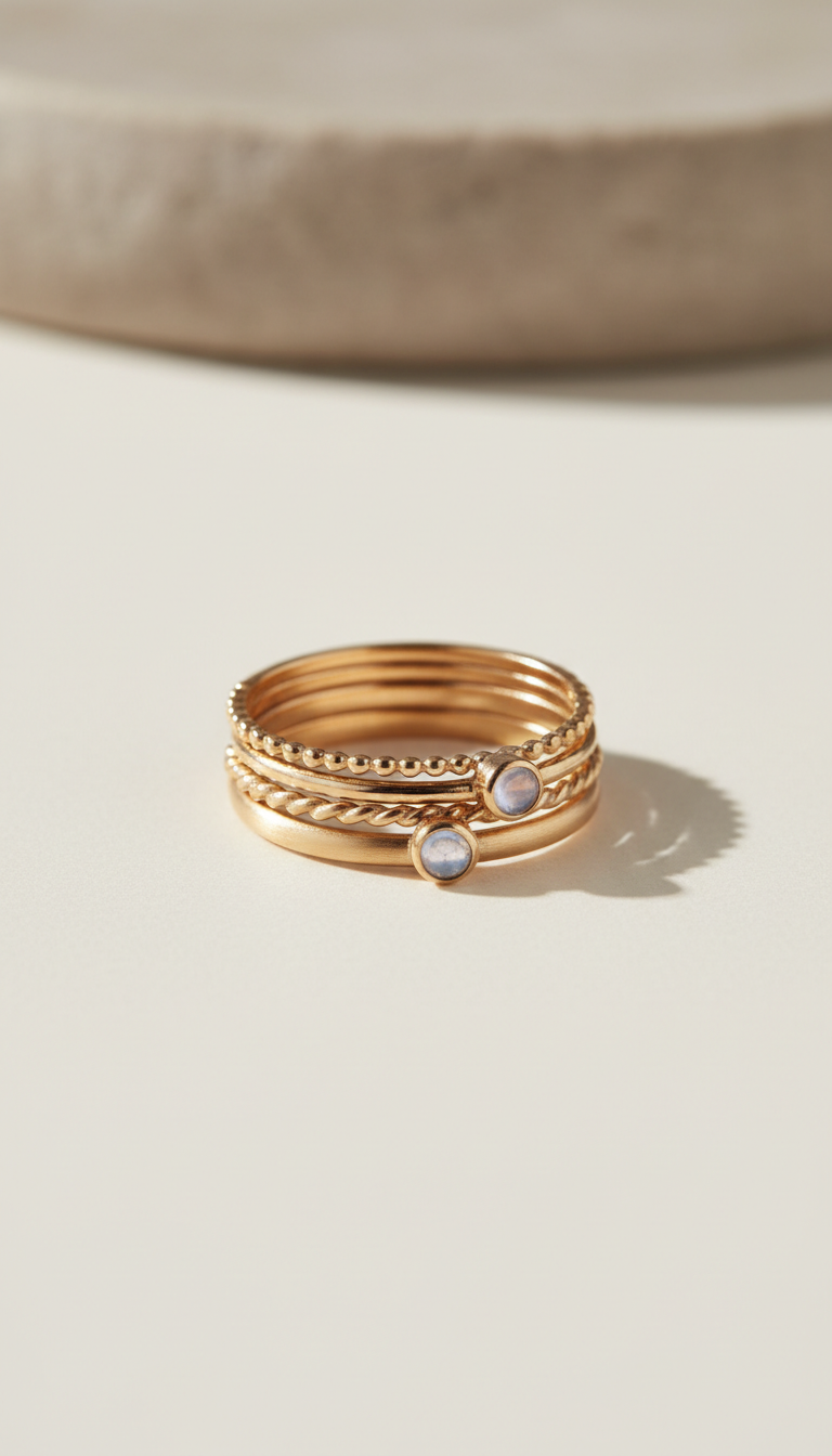 Gold Vermeil Stacking Rings